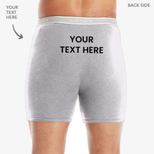 UNDERWEAR with photo and text