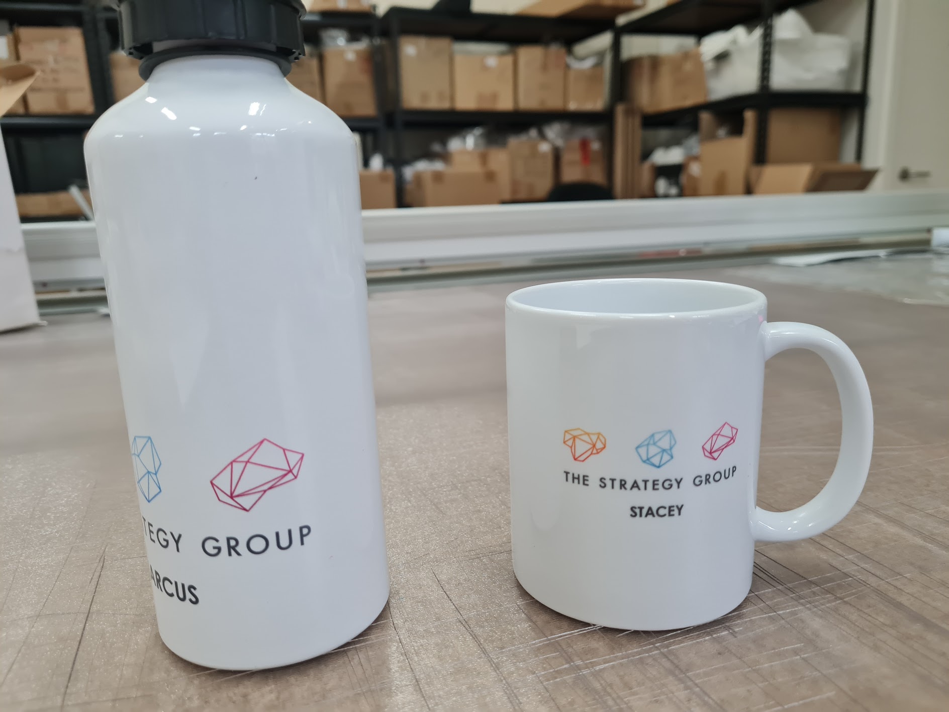 custom mug bottle set